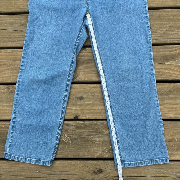 J. Jill Stretch Jeans Women 6 Petite Crop Blue Denim 28” Waist 23.5” Inseam - Picture 13 of 15